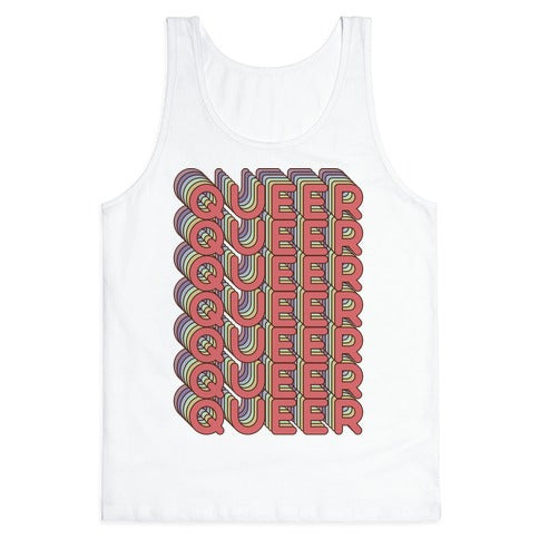 Queer Retro Rainbow Tank Top